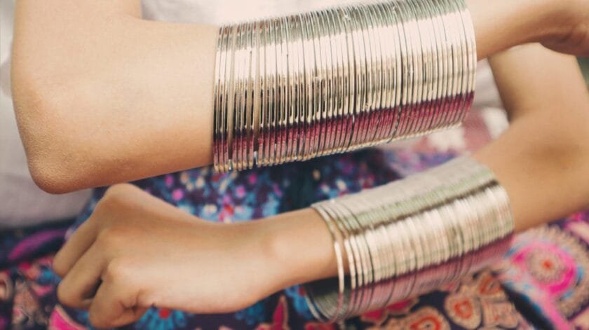 Silver steel Bangles - Image 4