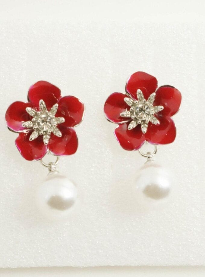 Blossom pearl drop maroon