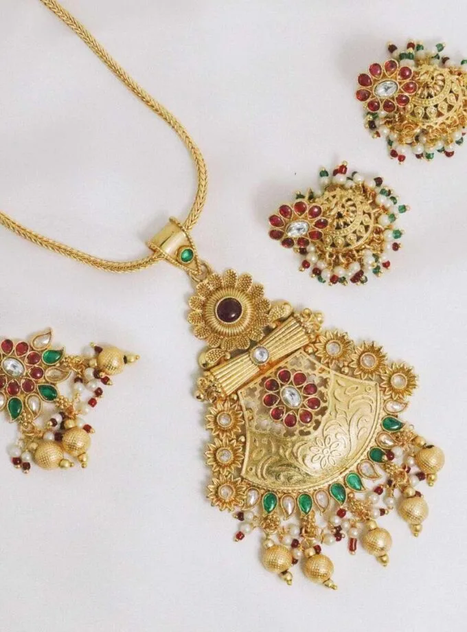 21k Gold plated mala set