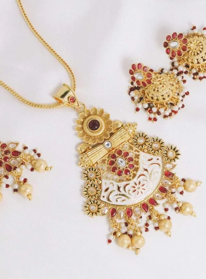 21K mala set gold plated