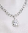Diamente silver zircon necklace set - Image 3