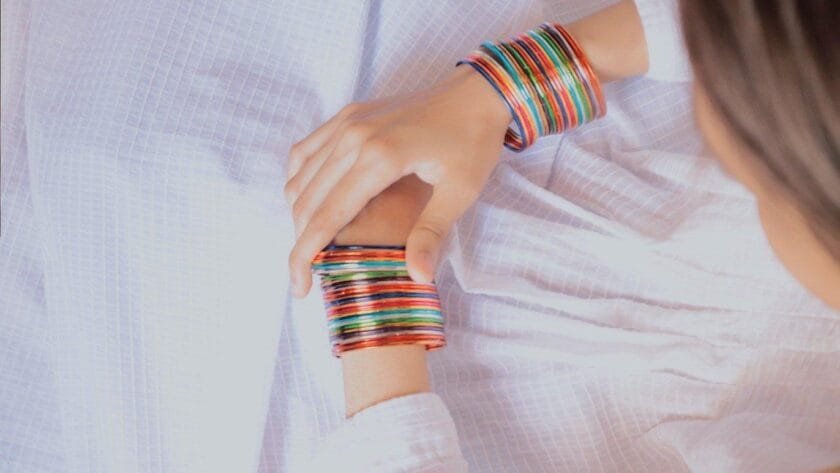Multicolor metal Bangles - Image 3