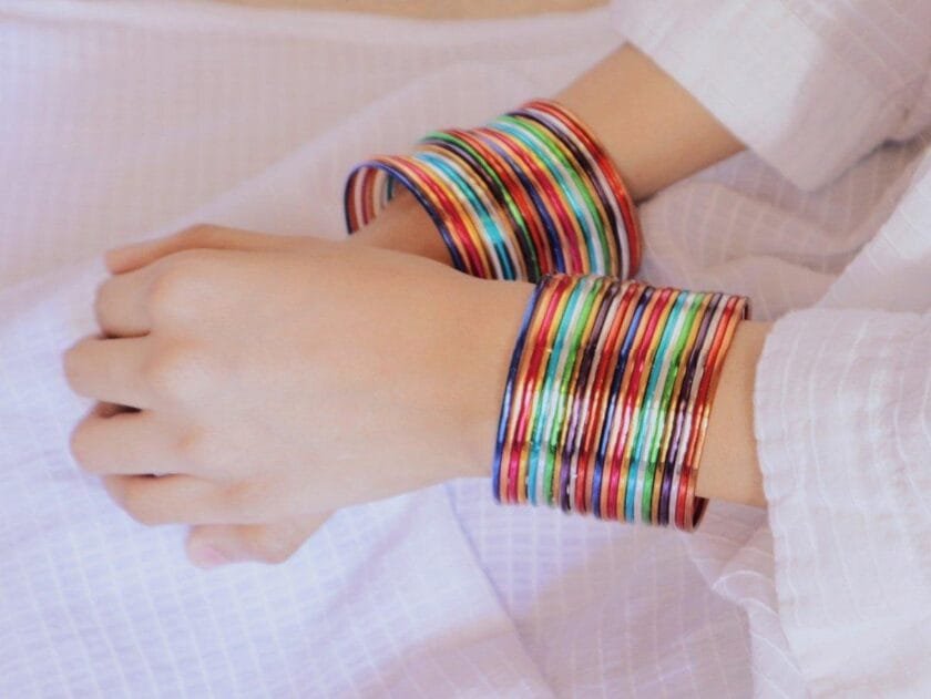 Multicolor metal Bangles - Image 2