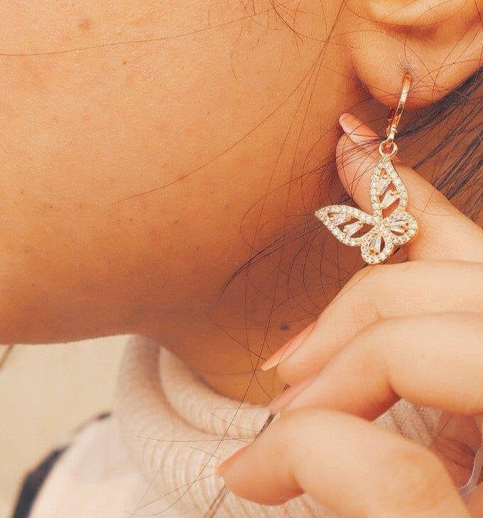 Papillon zirconia earrings