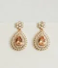 Oval zirconia earrings