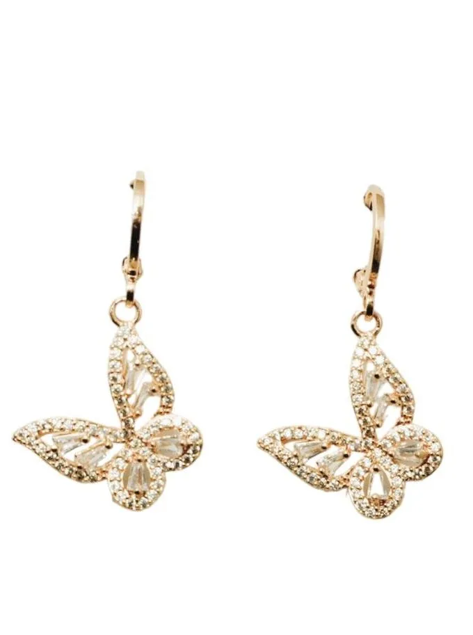 Papillon zirconia earrings