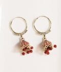 Bali Jhumki Red