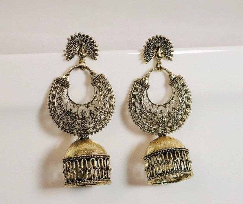 Morni antique jhumka