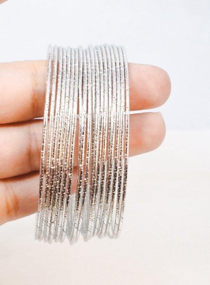 Silver bangles