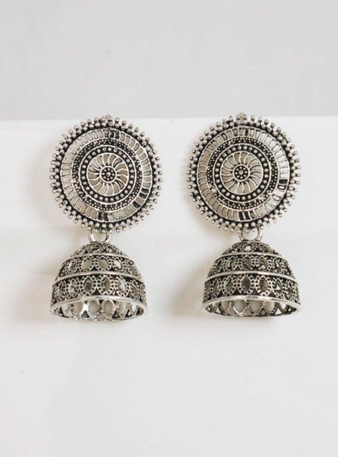 Bano Silver jhumki