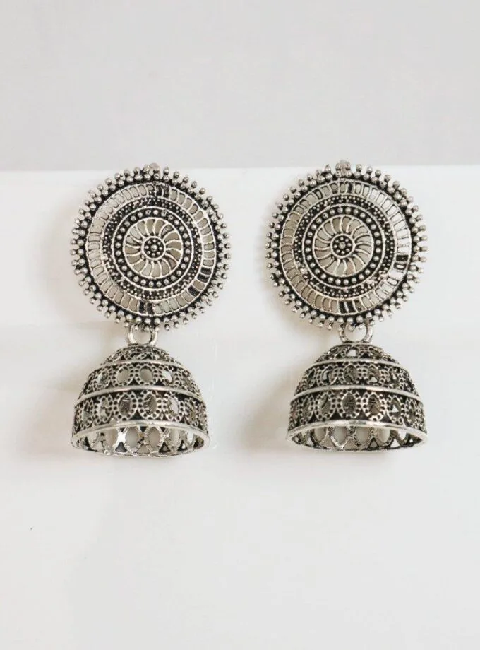 Bano Silver jhumki