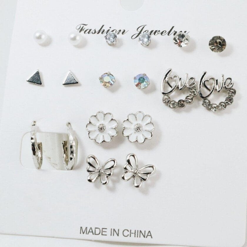 Studs earrings pack-7 - Image 2