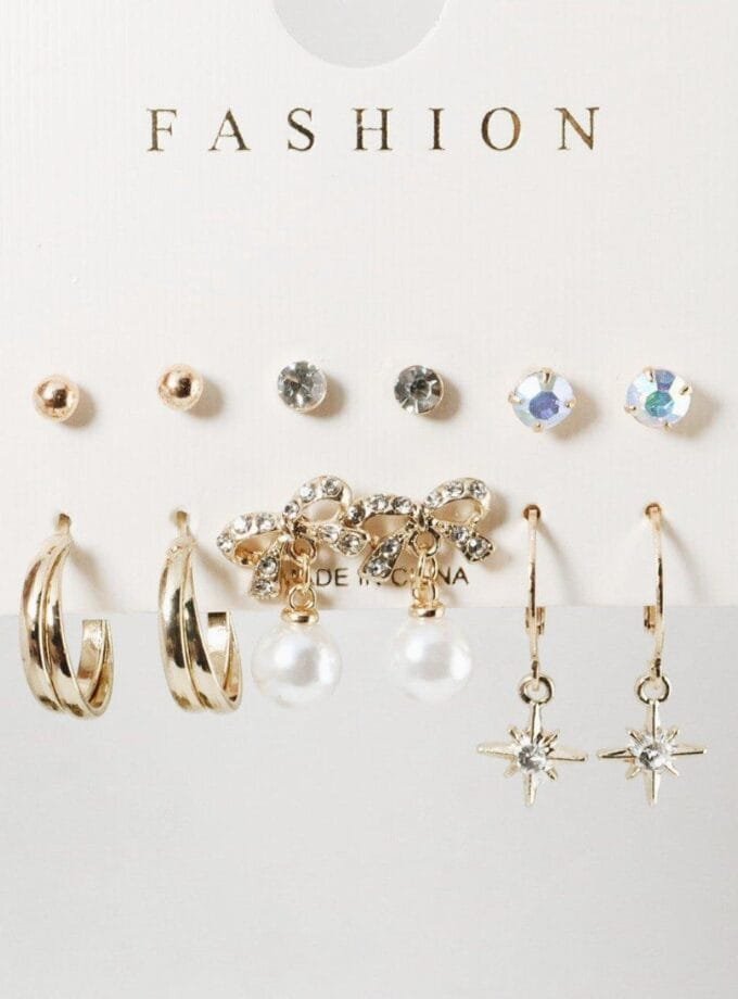 Studs earrings pack-4