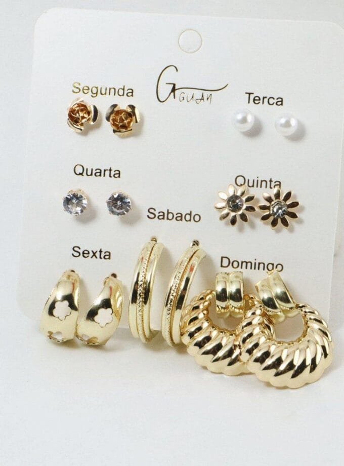 Studs earrings pack-6