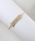 Leaf bracelet adjustable mint