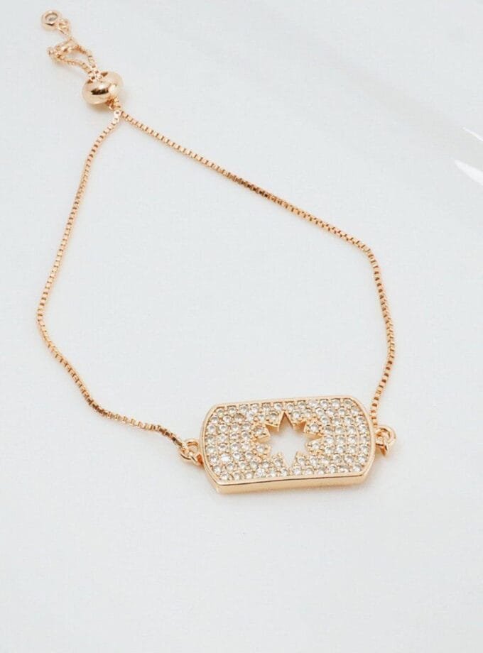 octa bracelet adjustable gold