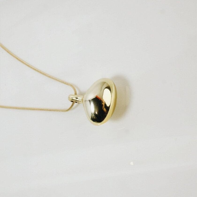 pot pendant chain light golden - Image 2