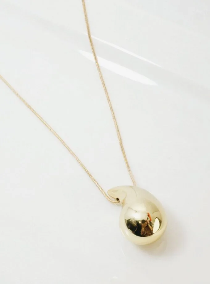waterdrop pendant chain light golden