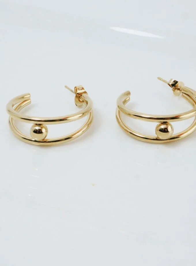 Minimal hoops gold