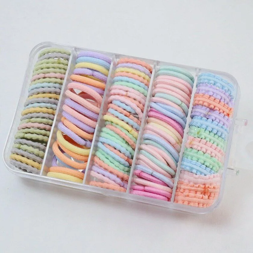 korean hair ties set for baby girls