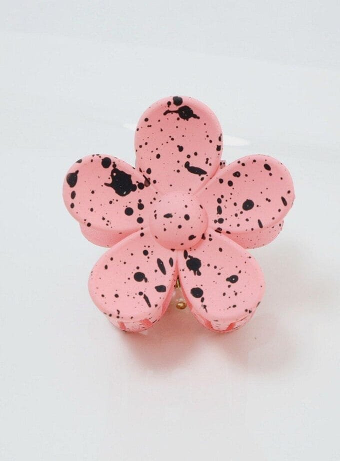 Korean flower hair claw matt