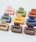 Korean geometric hair claw matt