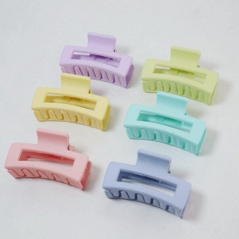 Korean Square jaw hair clip matt - Image 7