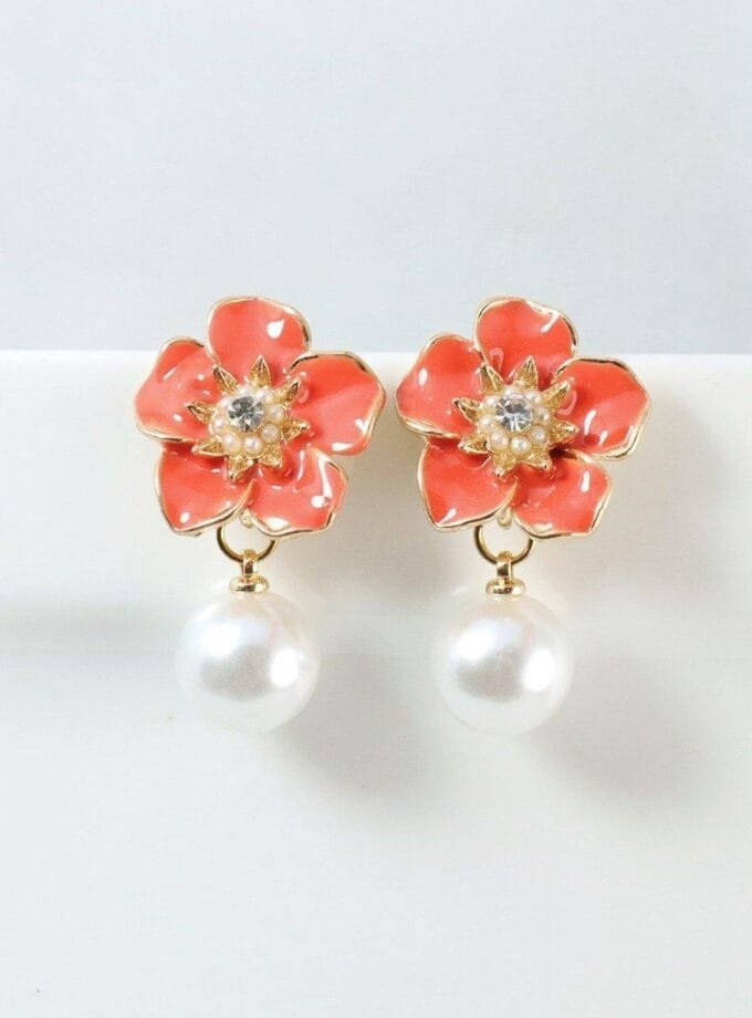 Blossom pearl drops peach orange