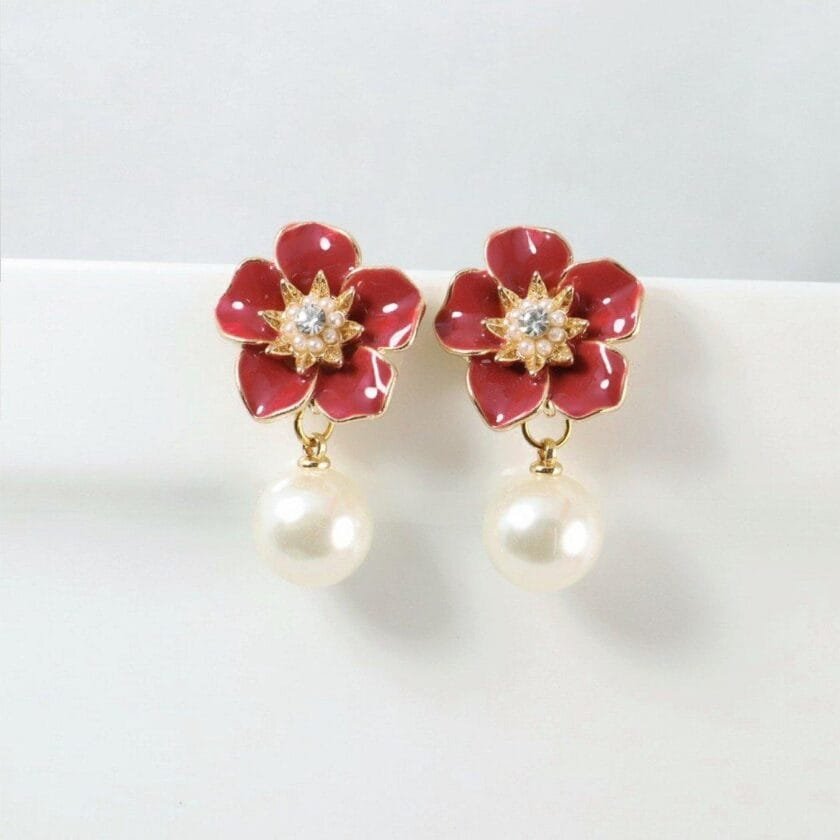 Blossom pearl drops dark pink