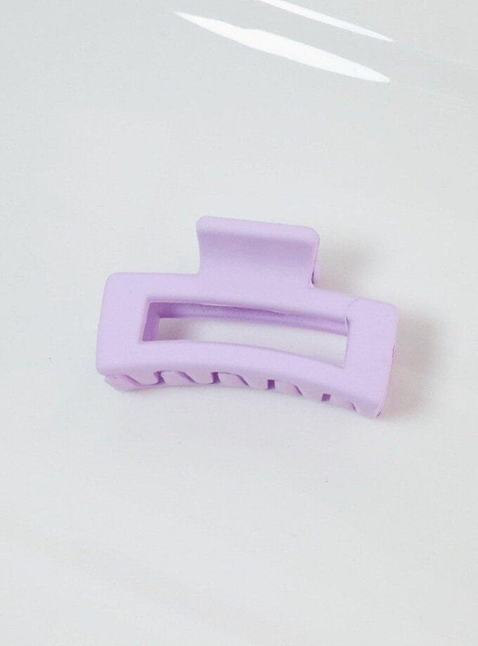 Korean Square jaw hair clip matt