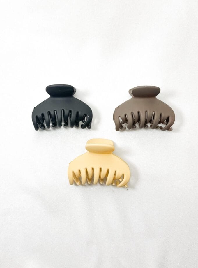 Korean matte hair clips small- 4