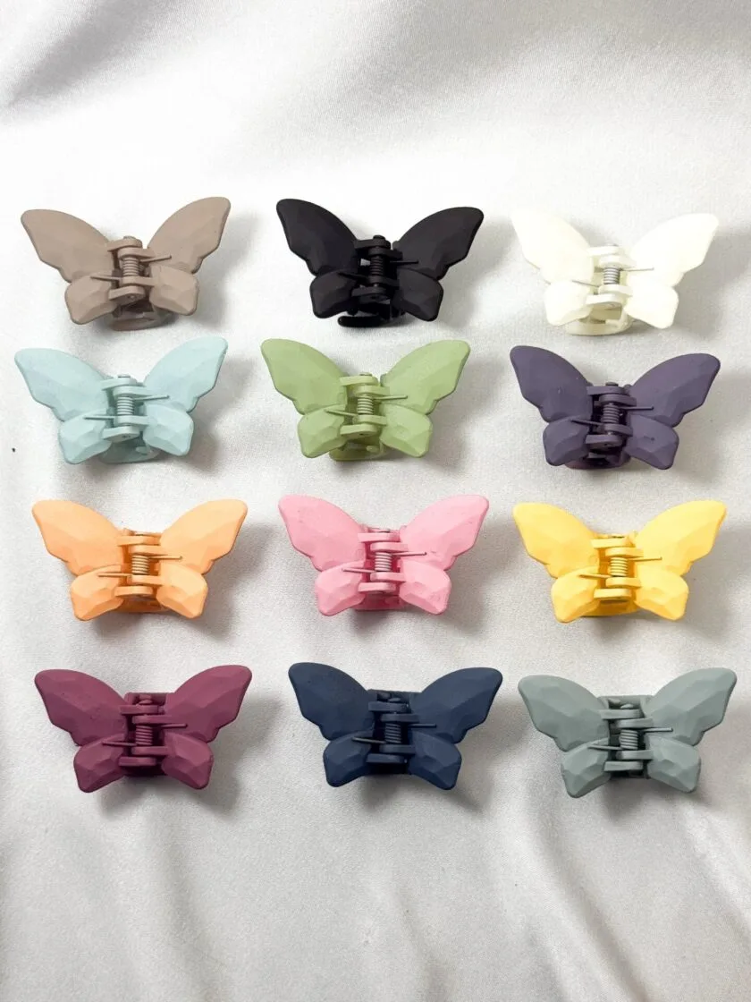 Korean butterfly matte hair clip small