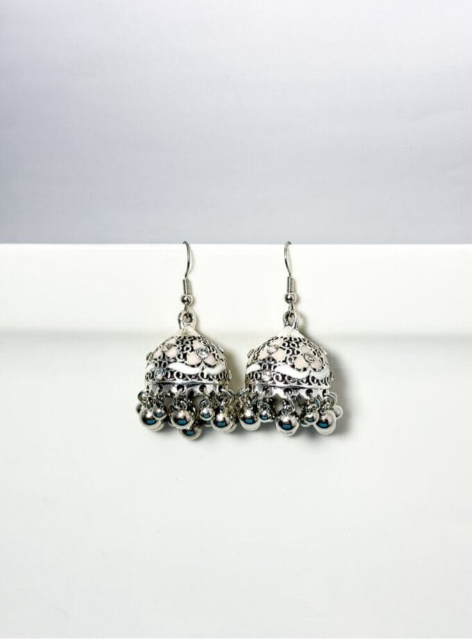 Matka jhumka silver (8 colors)