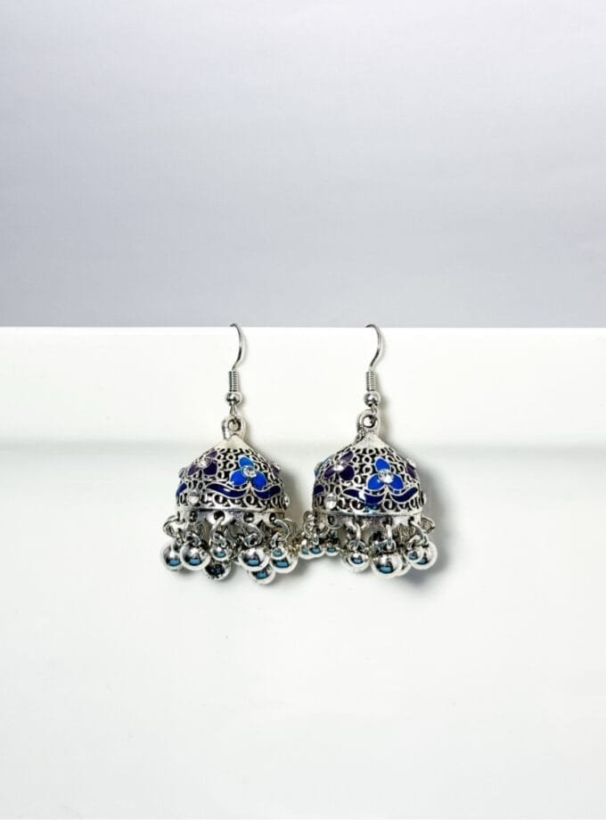 Matka jhumka silver (8 colors)