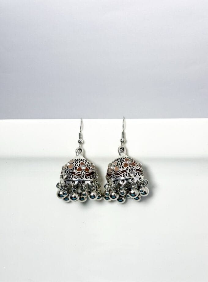 Matka jhumka silver (8 colors)