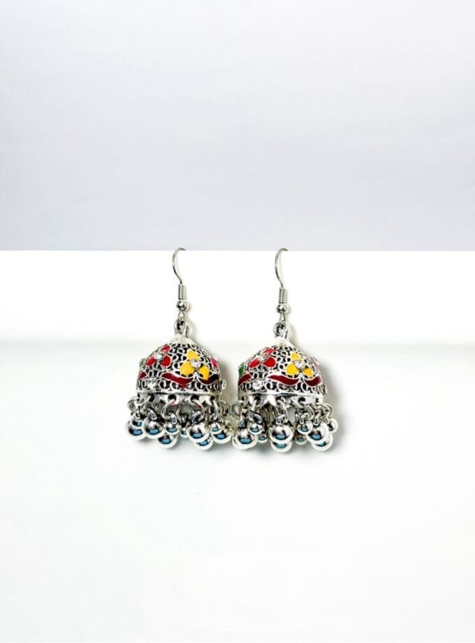 Matka jhumka silver (8 colors)