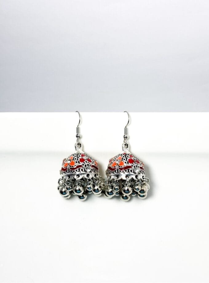 Matka jhumka silver (8 colors)