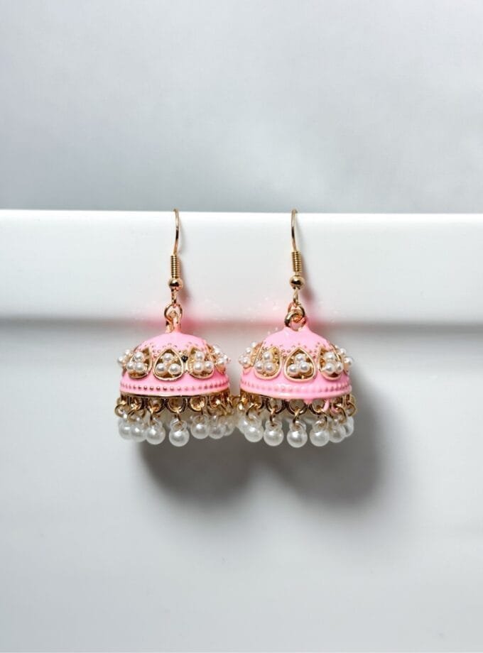 Matka jhumki pearls (12 colors) small