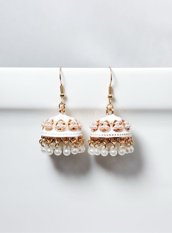 Matka jhumki pearls (12 colors) small