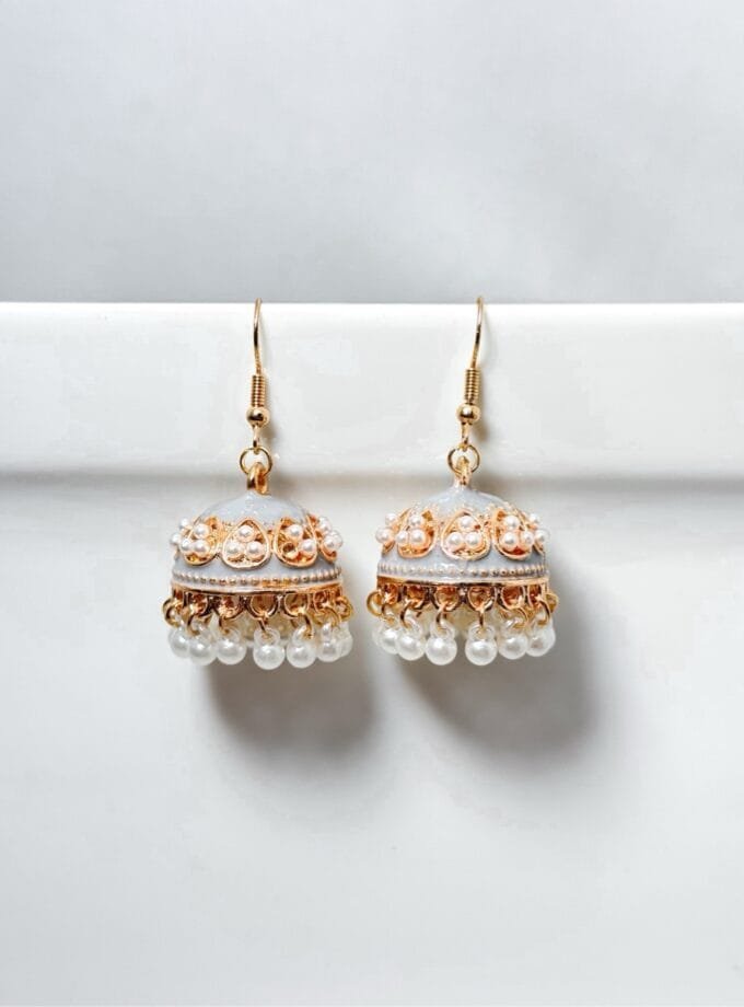 Matka jhumki pearls (12 colors) small