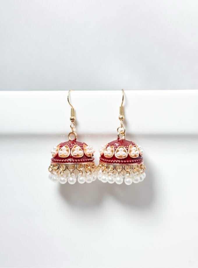 Matka jhumki pearls (12 colors) small
