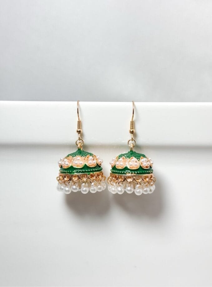 Matka jhumki pearls (12 colors) small