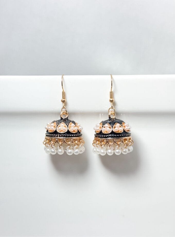 Matka jhumki pearls (12 colors) small