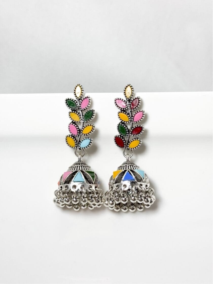 Multicoloured jhumka - Image 4