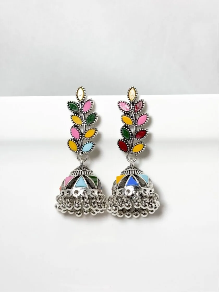 Multicoloured jhumka - Image 4