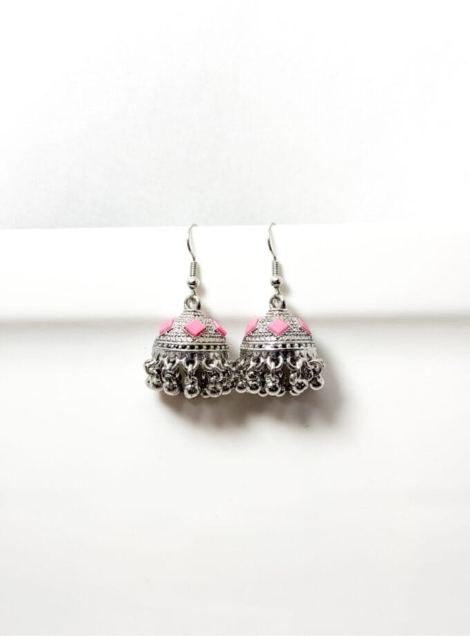 Anarkali silver jhumki ( 9 colors )