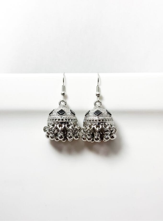 Anarkali silver jhumki ( 9 colors )
