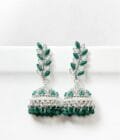 Jahanara jhumka silver pearls (7 colors) - Image 6