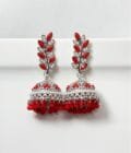 Jahanara jhumka silver pearls (7 colors) - Image 8