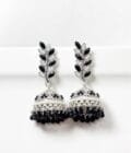 Jahanara jhumka silver pearls (7 colors) - Image 5